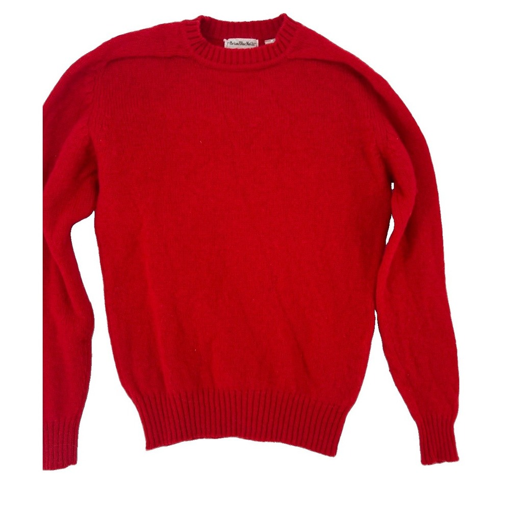 Brian MacNeil New Zealand Wool Men's Large Red Crewneck Sweater Holidays